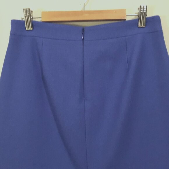 J. Crew Cobalt Blue Wool Pencil Skirt W28 - Picture 4 of 16